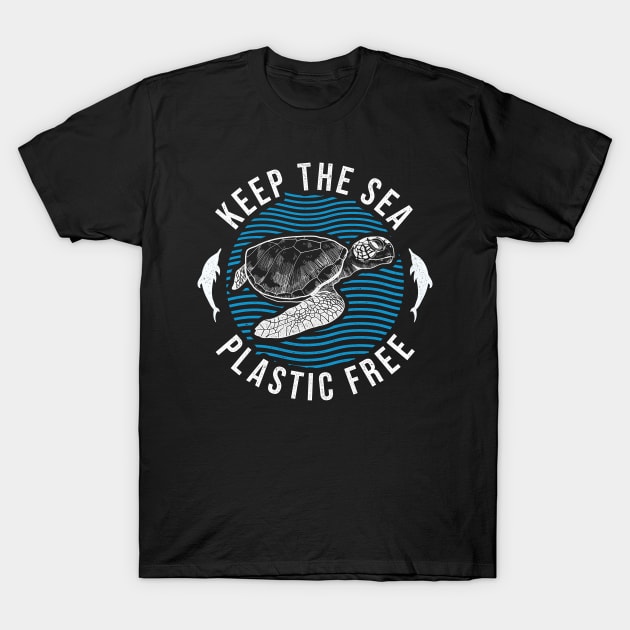 Plastic Free Climate Change Save the Turtles World Animals T-Shirt by merchmafia